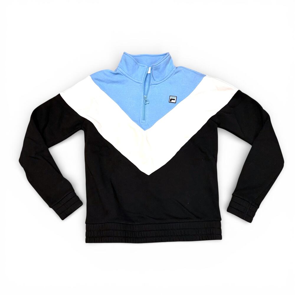 FILA Quarter Zip Pullover‎ Sweatshirt - Small
